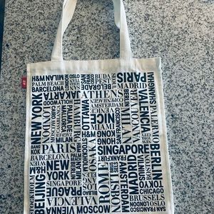 H&M Limited Edition World Canvas Bag